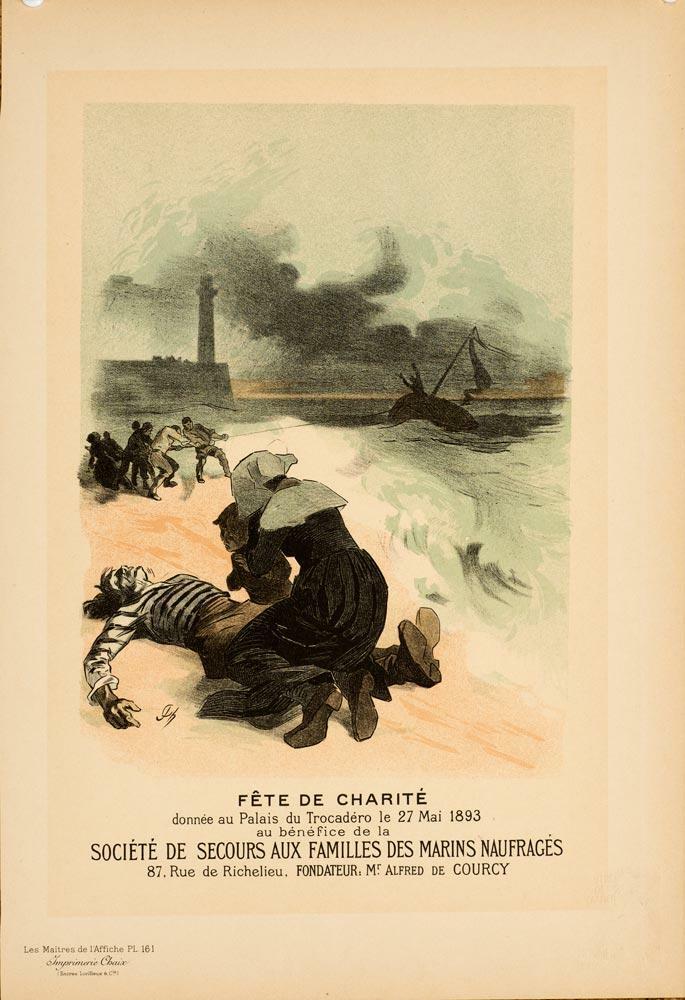 Maitres De L'Affiche Original Vintage Poster Fete De Charite By Cheret 1896
