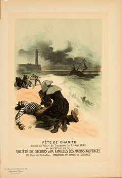 Maitres De L'Affiche Original Vintage Poster Fete De Charite By Cheret 1896