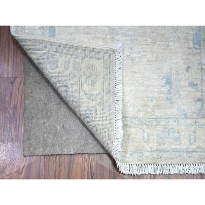 2'5"X23'8" Beige Washed Out Peshawar Hand Knotted Wool Xl Runner Rug