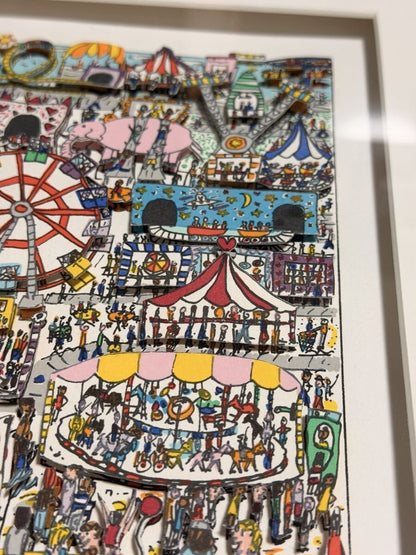 JAMES RIZZI "TO BE A KID AGAIN" 3D Silkscreen Edition, Hand-Signed and Framed