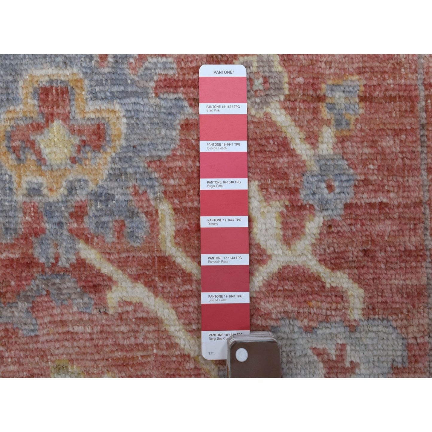 3'1"X19'8" Pure Wool Hand Knotted Coral Red Angora Oushak Xl Runner Rug