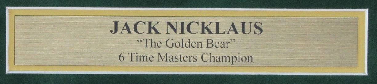 Jack Nicklaus 1986 Masters Autographed 8X10 Photo Framed Psa/Dna 189728