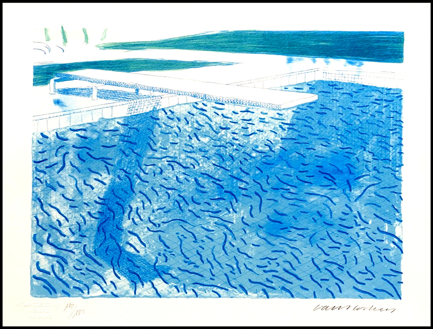 David Hockney Lithograph Coa Signed Numbered Limited 180