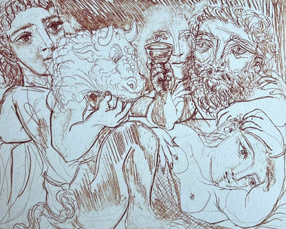 Pablo Picasso Lithograph Coa Signed Numbered Limited Edition In 180 Exe