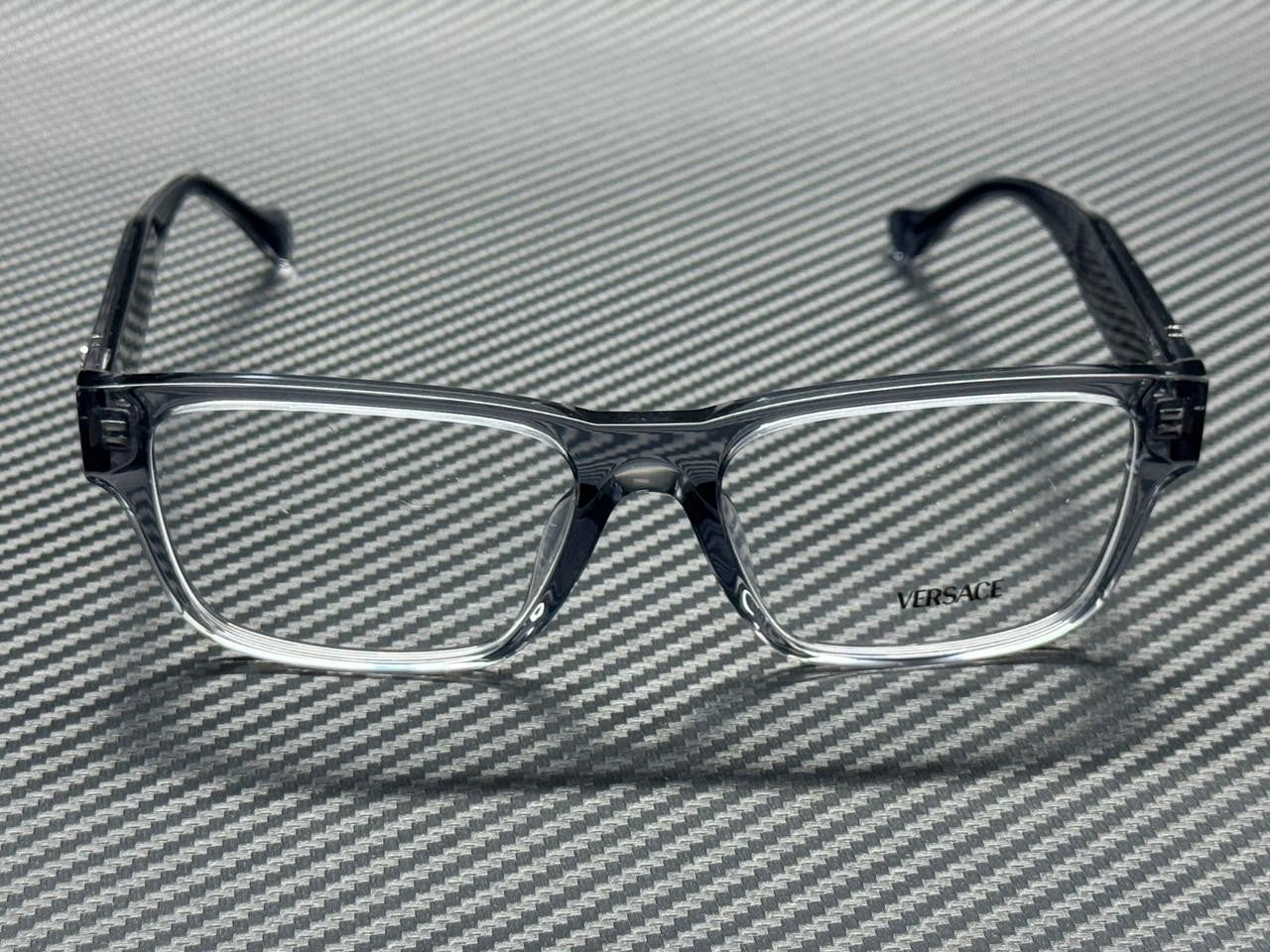 VERSACE VE3390U 5432 Grey Transparent Men's 56 mm Eyeglasses