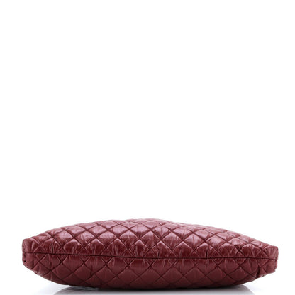 Chanel Coco Cocoon Flat Tote Quilted Nylon With Leather Large