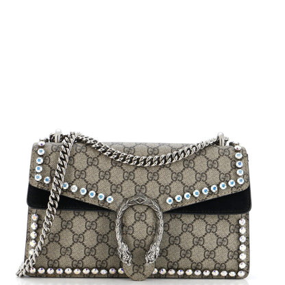 Gucci Dionysus Bag Crystal Embellished Gg Coated Canvas Medium