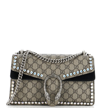 Gucci Dionysus Bag Crystal Embellished Gg Coated Canvas Medium