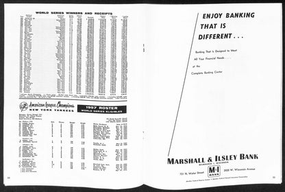 1957 World Series Program Milwaukee Braves Vs. New York Yankees 197192