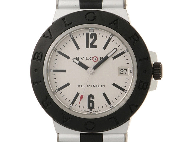 Bvlgari Aluminum Al38Ta Silver Color Automatic