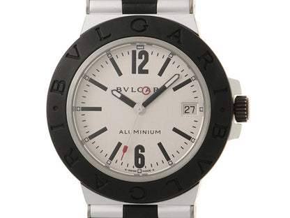 Bvlgari Aluminum Al38Ta Silver Color Automatic
