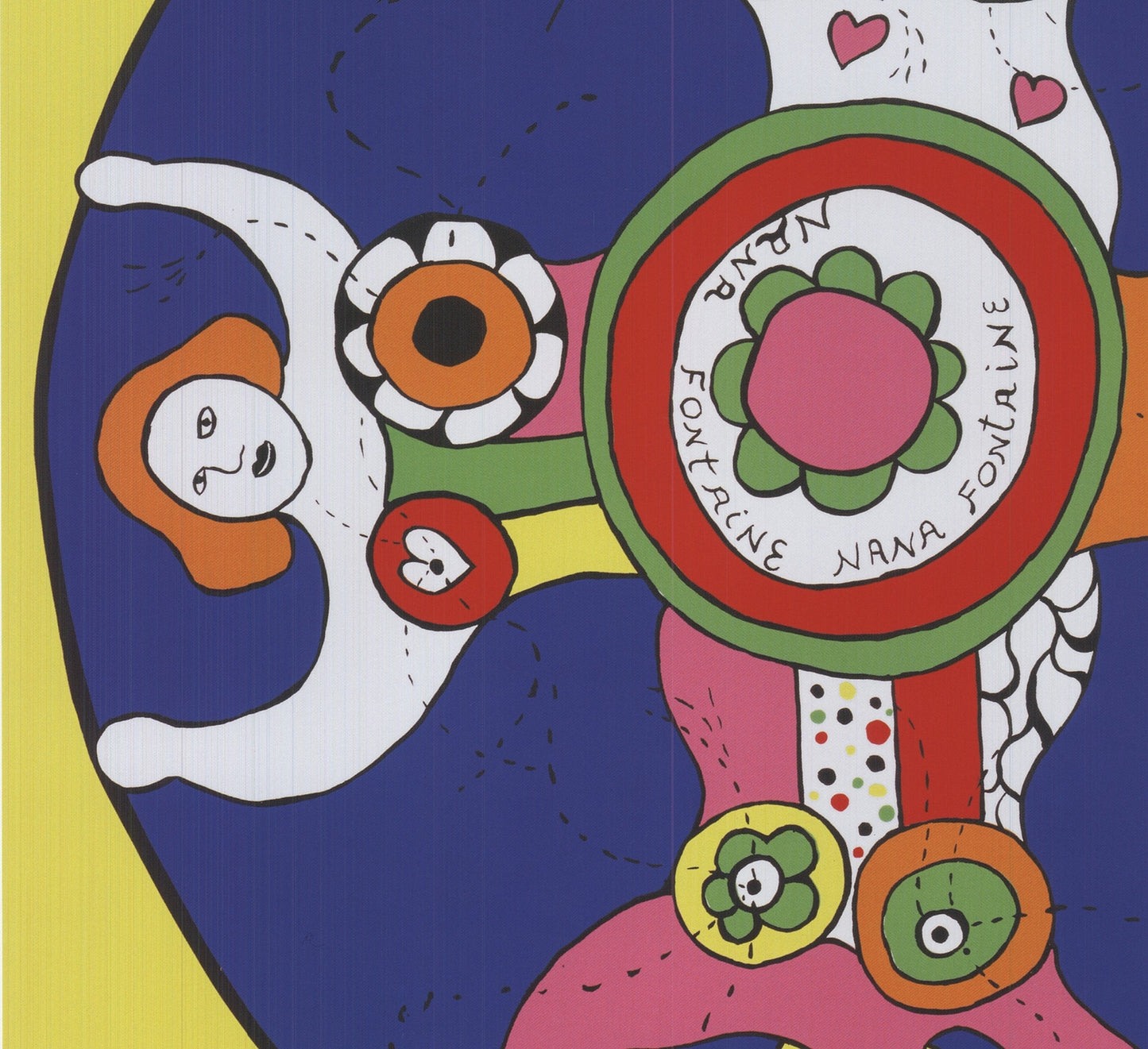 Niki De Saint Phalle Study For Nana Fountain (Yellow) " Offset Lithograp
