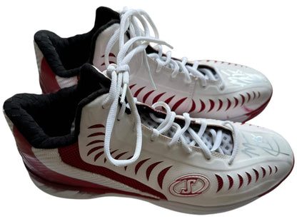 Mario Chalmers Autographed Game Used Spalding Basketball Sneakers (JSA)