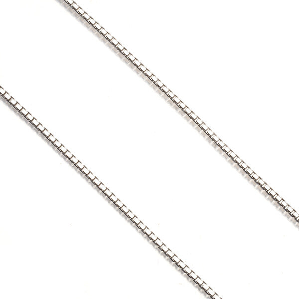 Box Chain Necklace 45Cm 18K 750 White Gold