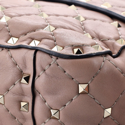Valentino Garavani Rockstud Spike Flap Bag Quilted Leather Medium