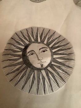 Rare Fornasetti See-Through Fabric Samples With Tag Art Swatch F1 Stampati 08004