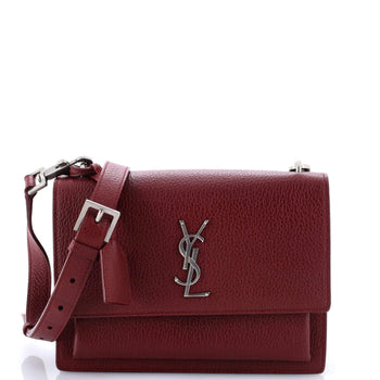 Saint Laurent Sunset Satchel Leather Medium