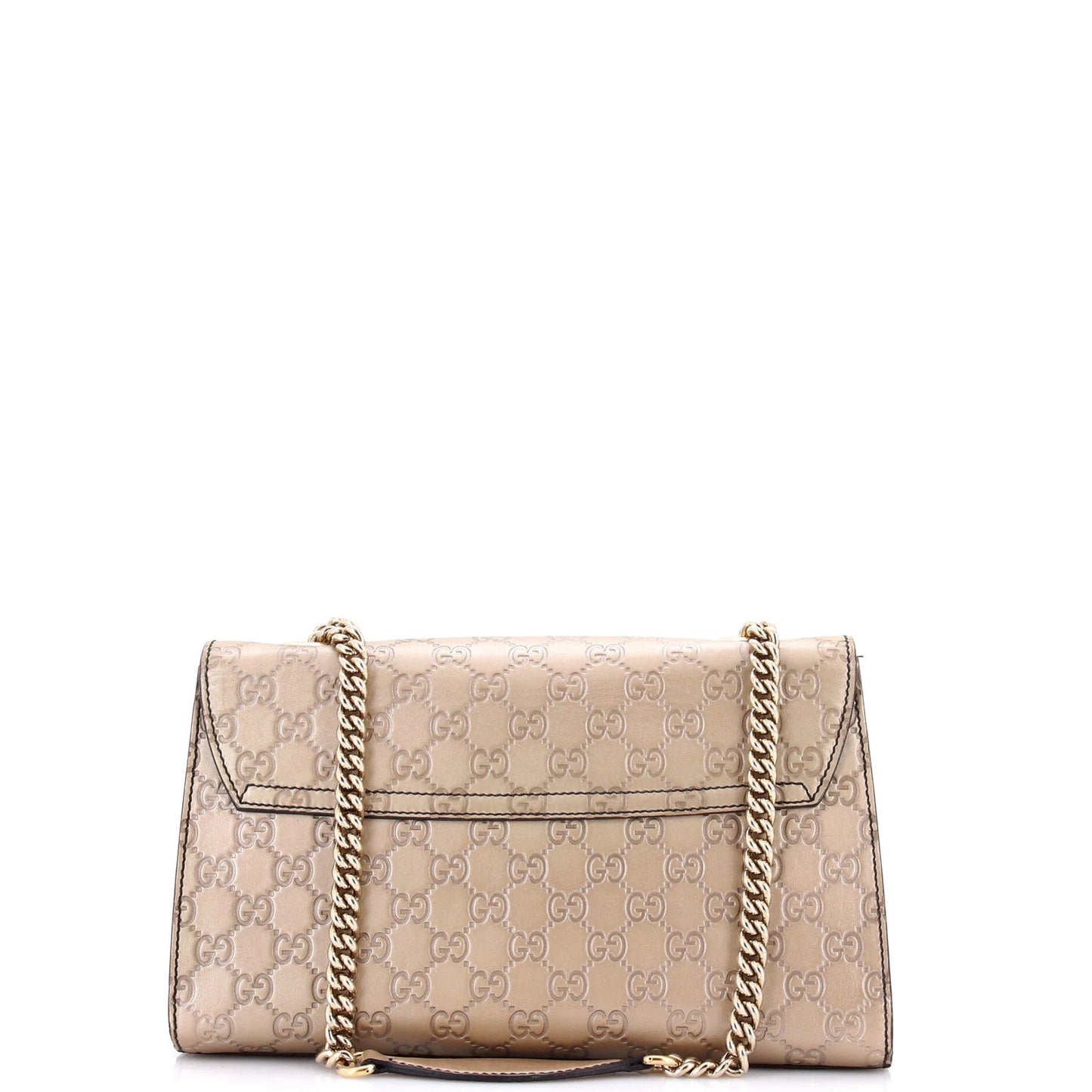 Gucci Emily Chain Flap Bag Guccissima Leather Medium