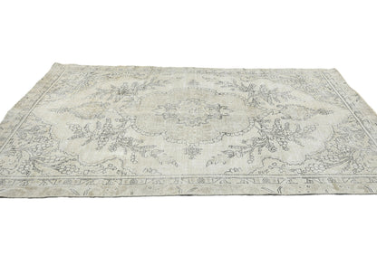 Distressed Vintage Medallion Oriental Rug Carpet