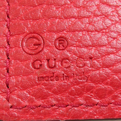 Leather GUCCI 449405 Interlocking G outlet Bifold Wallet with Coin Pocket