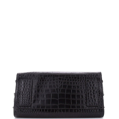 Saint Laurent Sac De Jour Souple Bag Crocodile Embossed Leather Large