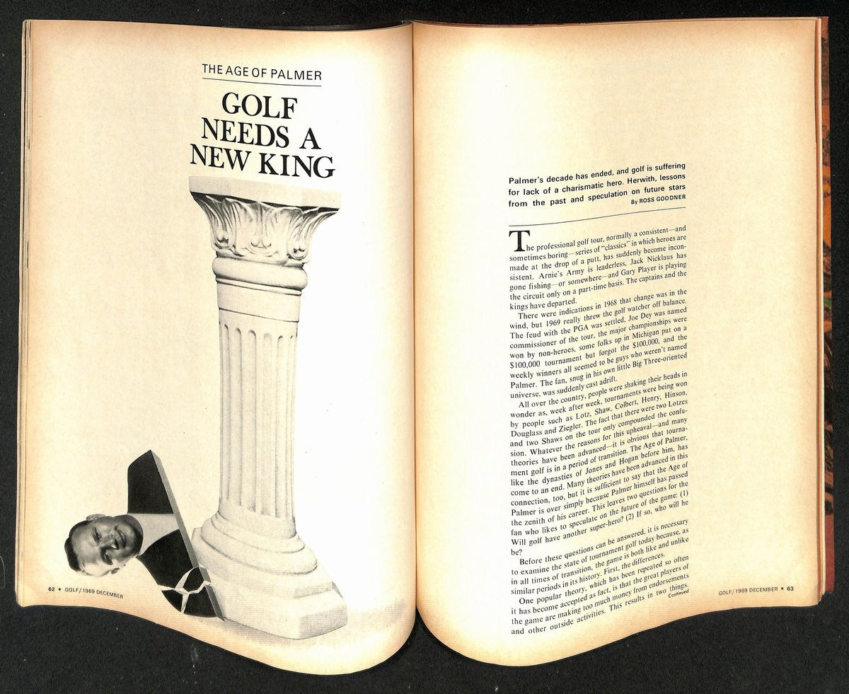 Arnold Palmer Signed/Autographed Dec 1969 Golf Magazine Nolabel Jsa 194963