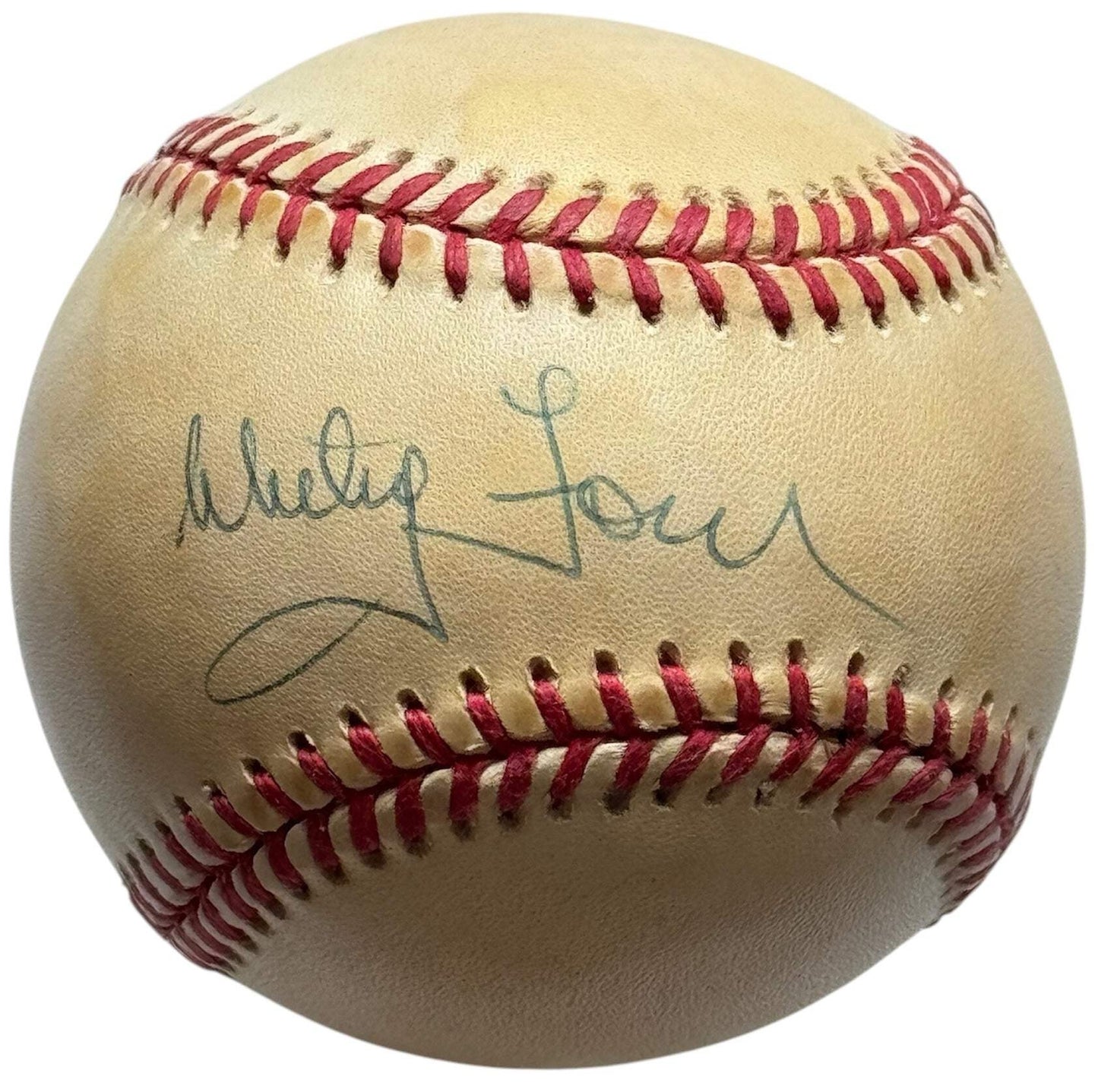 Whitey Ford Autographed Official American League Baseball (Jsa)