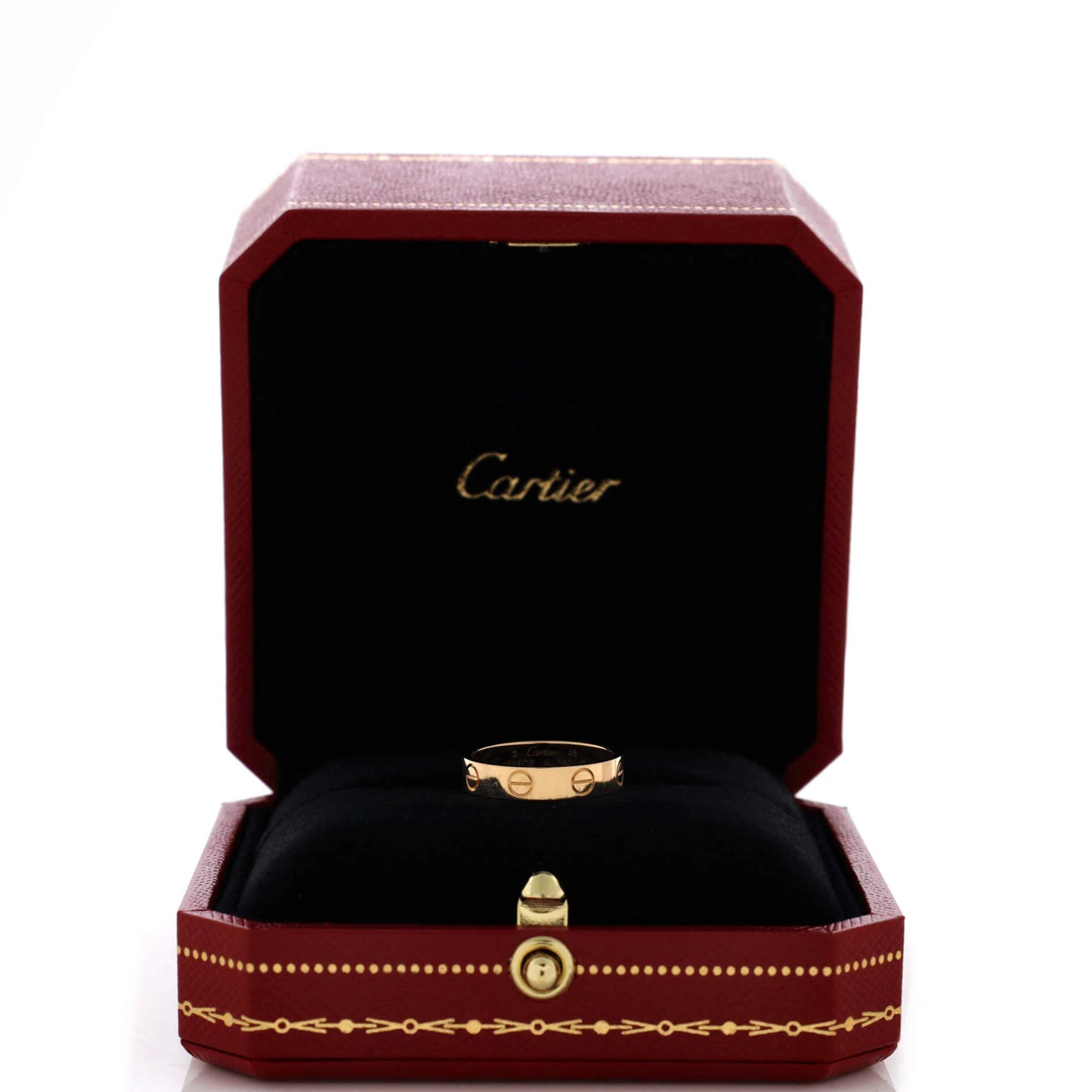 Cartier Love Wedding Band Ring 18K Yellow Gold