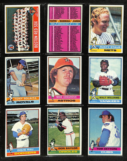 1976 Topps Baseball W/Traded Complete Set Brett