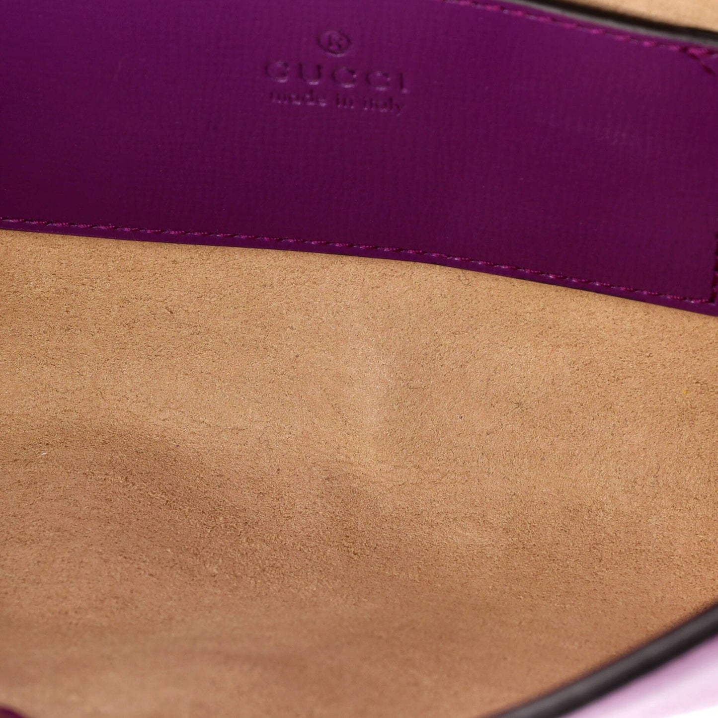 Gucci Horsebit 1955 Curved Flap Shoulder Bag Leather Mini