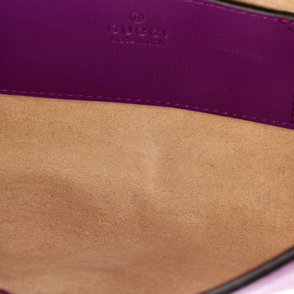 Gucci Horsebit 1955 Curved Flap Shoulder Bag Leather Mini