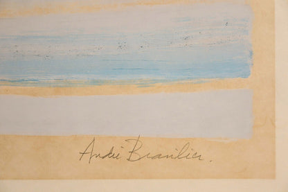 Andre Brasilier Signed Original Lithograph On Japanese Paper- Horses Framed