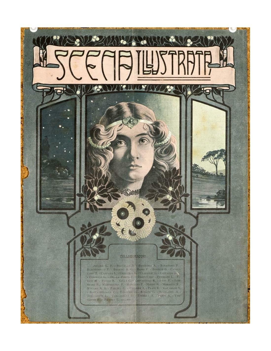 Scena Illustrata Arts Literature Music Theatre Cover Woman 7 1932