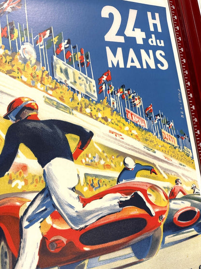 24 Hours Of Lemans 1959 24 Heures Du Mans Michel Beligond Vintage Race Poster