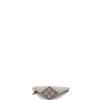 Gucci Valentine'S Day Chain Heart Bag Printed Gg Coated Canvas Small