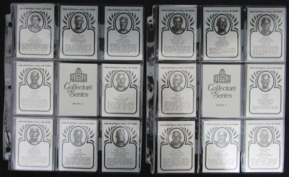 Pro Football Hall Of Fame Metallic Card Set