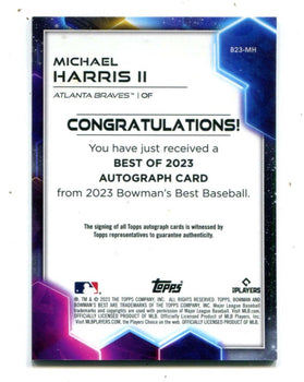 Michael Harris Ii 2023 Topps Bowman`S Best #B23Mh
