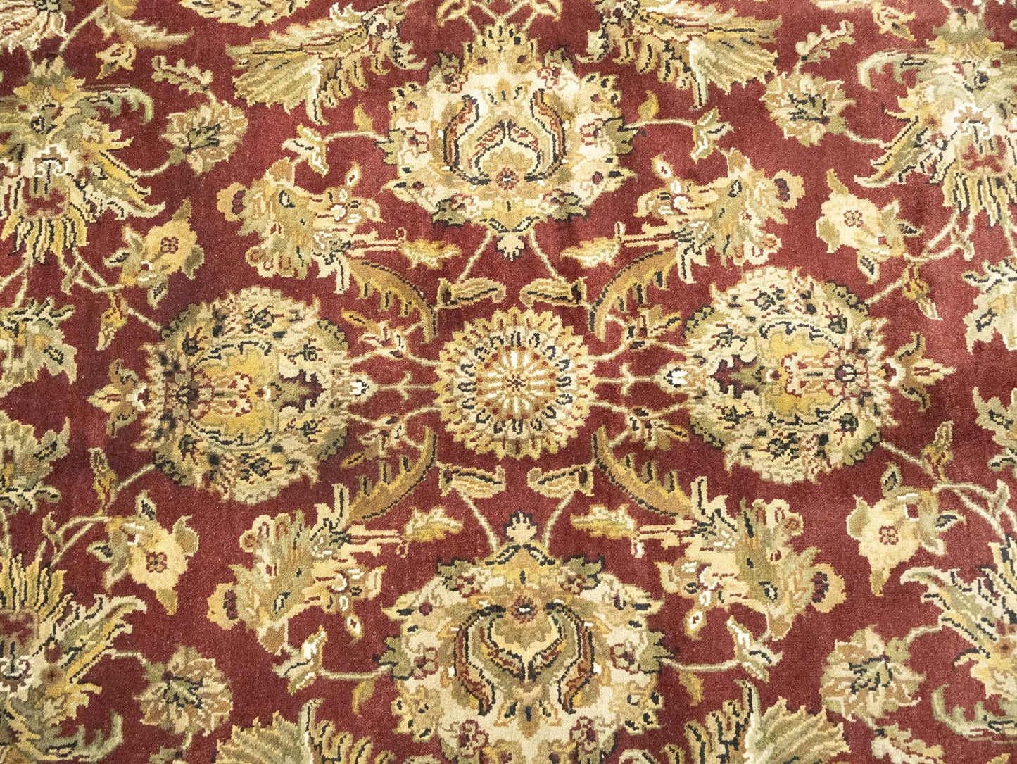 Handmade 6X9 Agra Jaipur Floral Oriental Rug Thick Pile Home Decor Carpet