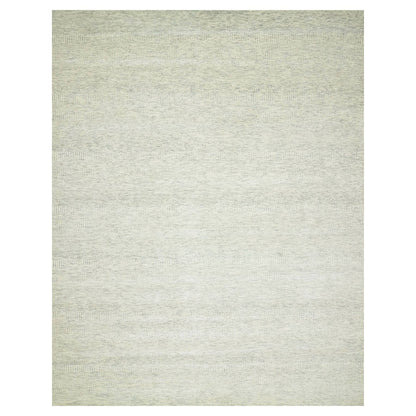 10'1"X14' Shoreline Gray Grass Design Hand Knotted 100% Wool Oriental Rug