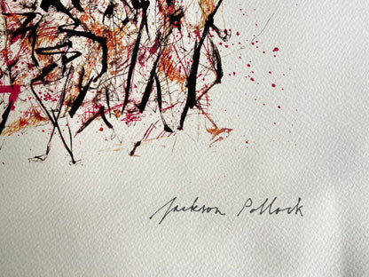 Jackson Pollock Lithograph Guggenheim Museum Coa Signed Op Numbered