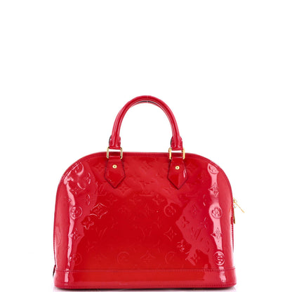 Louis Vuitton Alma Handbag Monogram Vernis Pm