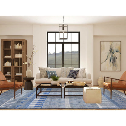 8'9"X11'6" Gray Boujaad Moroccan Berber Design Wool Hand Knotted Rug