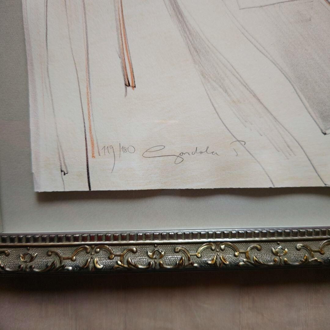 Jurgen Gorg 1990 Original Lithograph " Gondola#1 " Framed Hand Signed Numbered