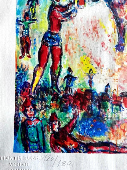 Marc Chagall Lithograph Coa Signed Hand Numbered Limited ,