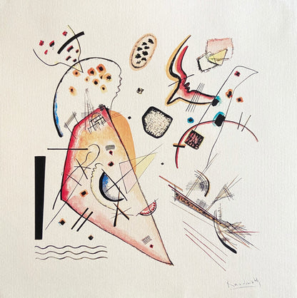Wassily Kandinsky Lithograph 1924 Coa Published - Le Corbusier