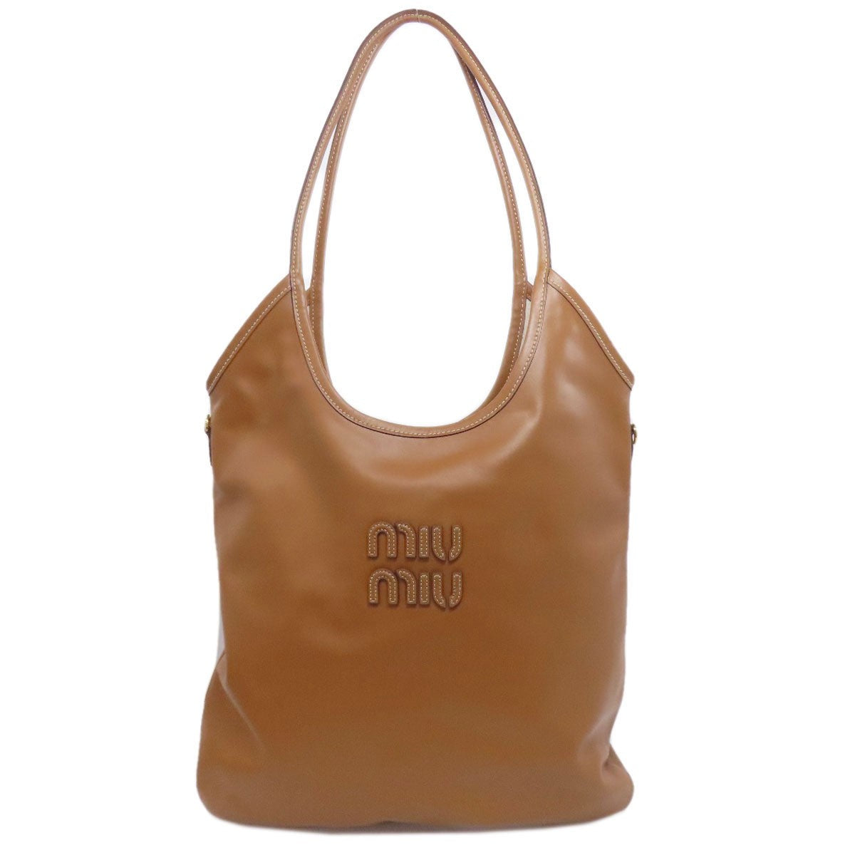 Calf MIUMIU logo Tote Bag