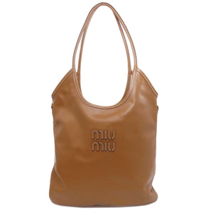 Calf MIUMIU logo Tote Bag