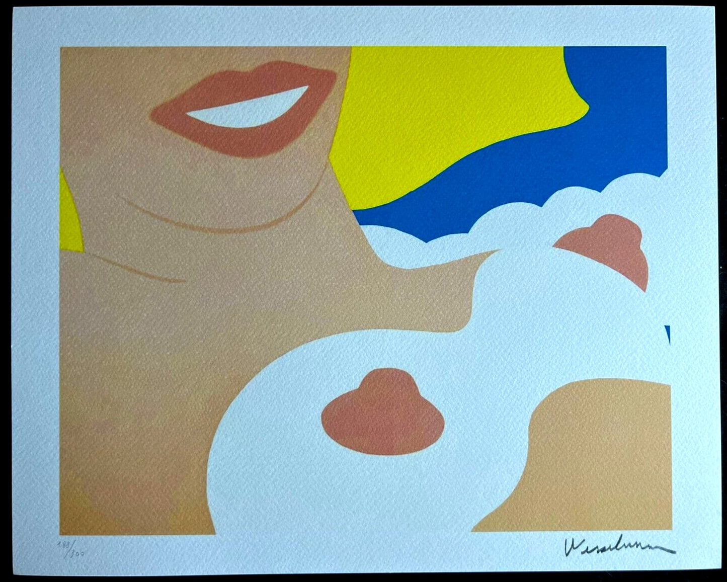 Tom Wesselmann Lithograph Coa Signed Op Numbered Limited 300 Ex