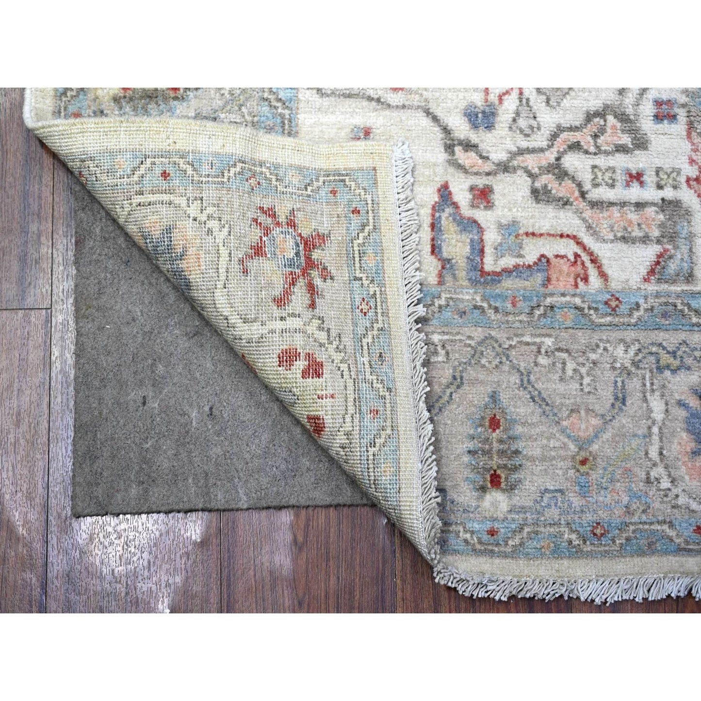 4'X5'10" Gray Fine Aryana Bidjar Garus Design Runner Oriental Rug