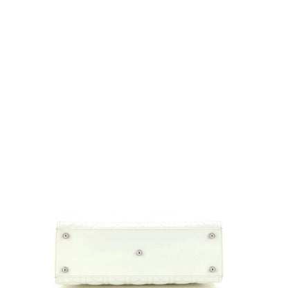 Christian Dior Lady Dior Bag Cannage Quilt Patent Large